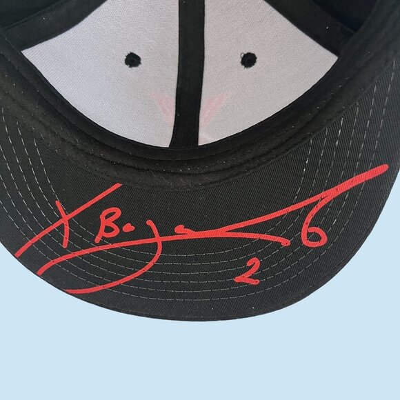 Boston Red Sox Hat Cap Adult Medium Snap Back Big X MLB Baseball Melonwear Mens - Picture 5 of 10